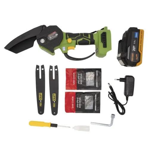 Пила цепная аккумуляторная Procraft PKA22 с аккумулятором зарядным устройством - фото 8