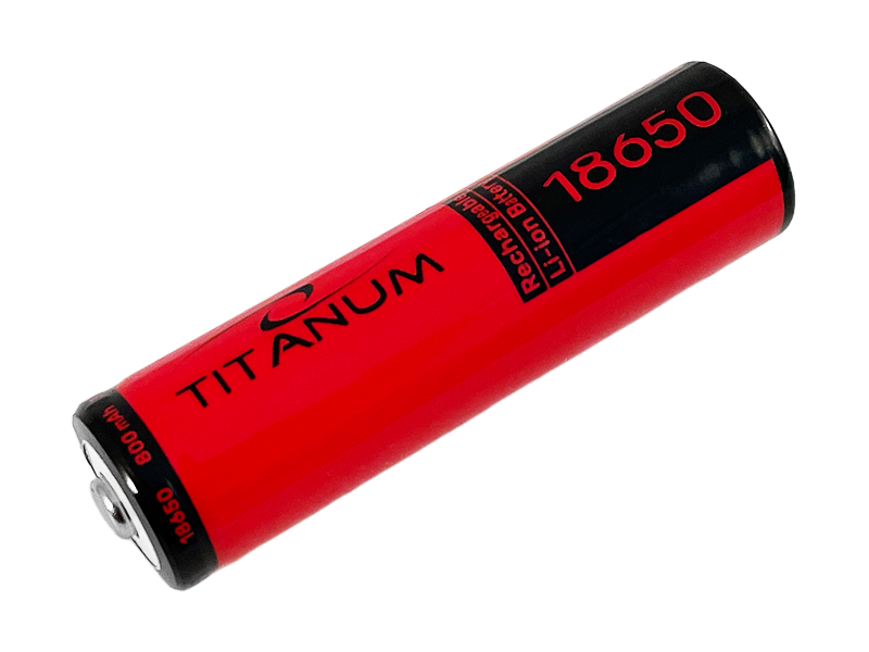 Аккумулятор литий-ионный Titanum bulk/1 18650 без защиты 800 mAh (7081)