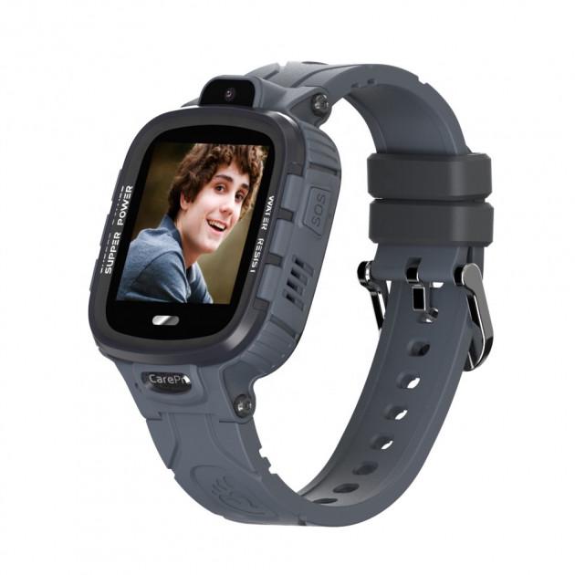 Детские смарт-часы CarePro TD-26 1,44" GPS SOS Серый (SUN3800)