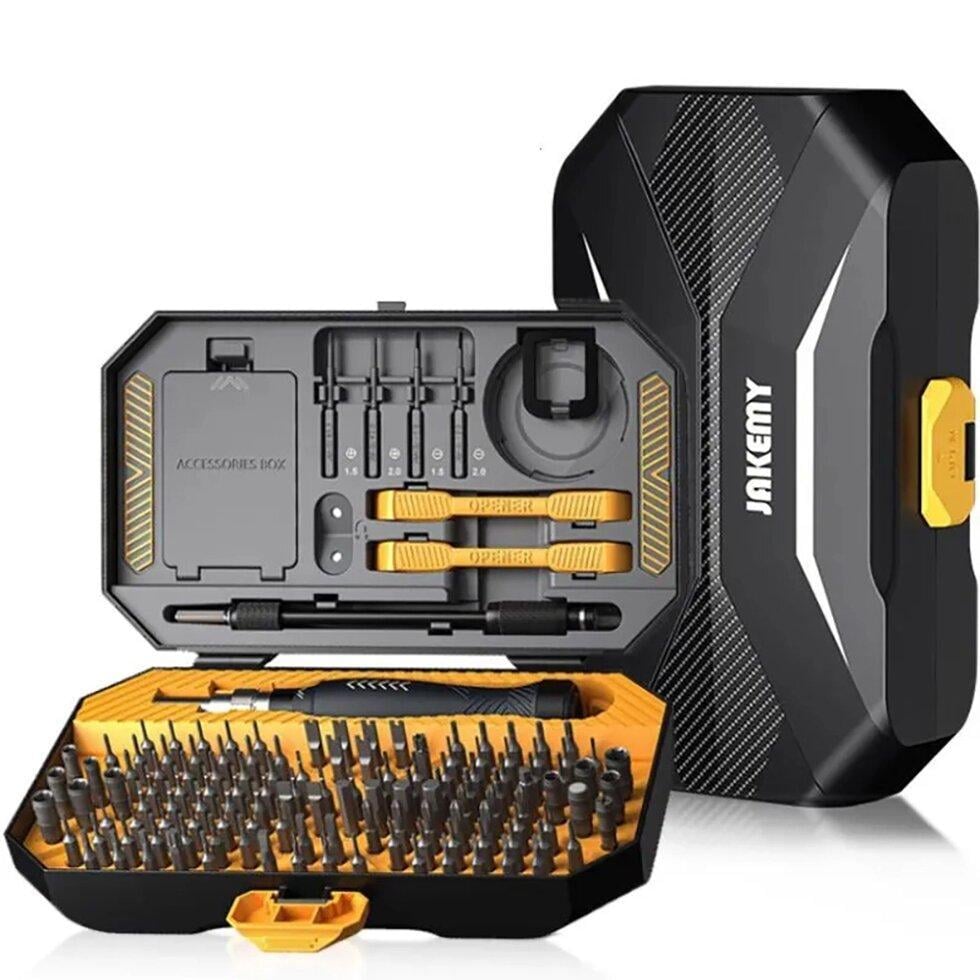 Набор отверток для ремонта техники Jakemy JM-8183 145в1 с магнитными битами в кейсе Black/Yellow (110297) - фото 8 Набор отверток для ремонта техники Jakemy JM-8183 145в1 с магнитными битами в кейсе Black/Yellow (110297) - фото 8
