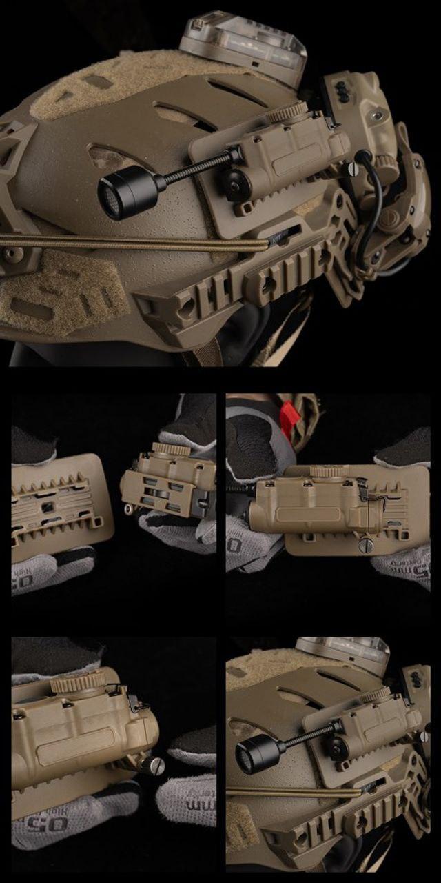 Фонарь универсальный на шлем Sidewinder MPLS 5 LED IFF-маячок - фото 8 Фонарь универсальный на шлем Sidewinder MPLS 5 LED IFF-маячок - фото 8