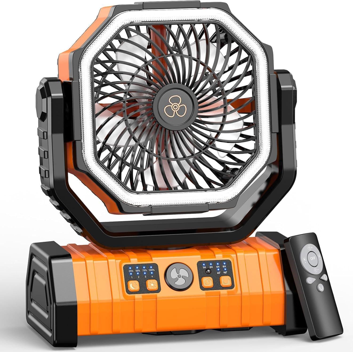 Вентилятор аккумуляторный Outdoor Fan TF20 портативный вентилятор на акумуляторе с LED-подсветкой 20000 mAh (26058928)