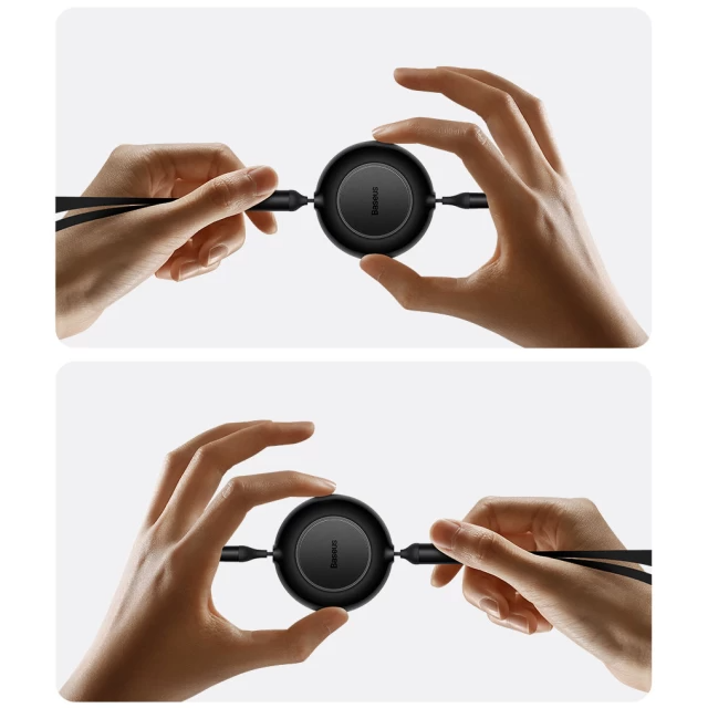 Кабель BASEUS CAMJ010201 Bright Mirror 2 Series 3в1 Micro USB/Lightning/Type-C 100W 1,1 м Black (11879267) - фото 5 Кабель BASEUS CAMJ010201 Bright Mirror 2 Series 3в1 Micro USB/Lightning/Type-C 100W 1,1 м Black (11879267) - фото 5