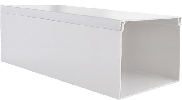 Канал кабельный АСКО 100x100 мм 2 пог.м ПВХ Белый (A0070010027)