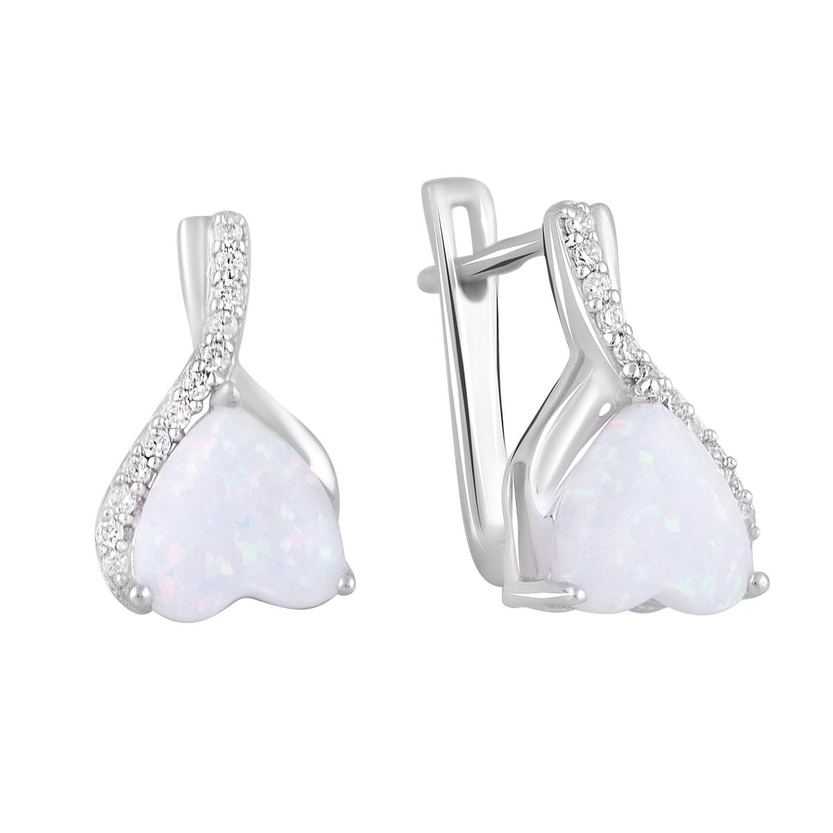 Серебряные серьги с опалом 1,861 ct (2113713)