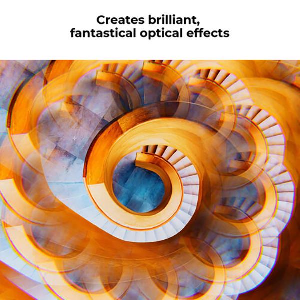 Светофильтр эффектный K&F Concept Kaleidoscope NANO B калейдоскоп 77 мм - фото 4