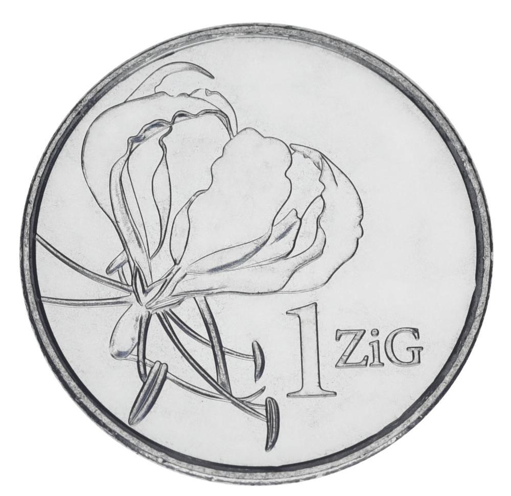 Коллекционная монета Зимбабве 1 зиг 2024 UNC (М19964)