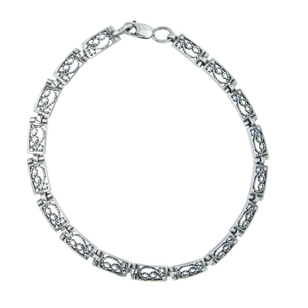 Серебряный браслет Узор (1164330164)