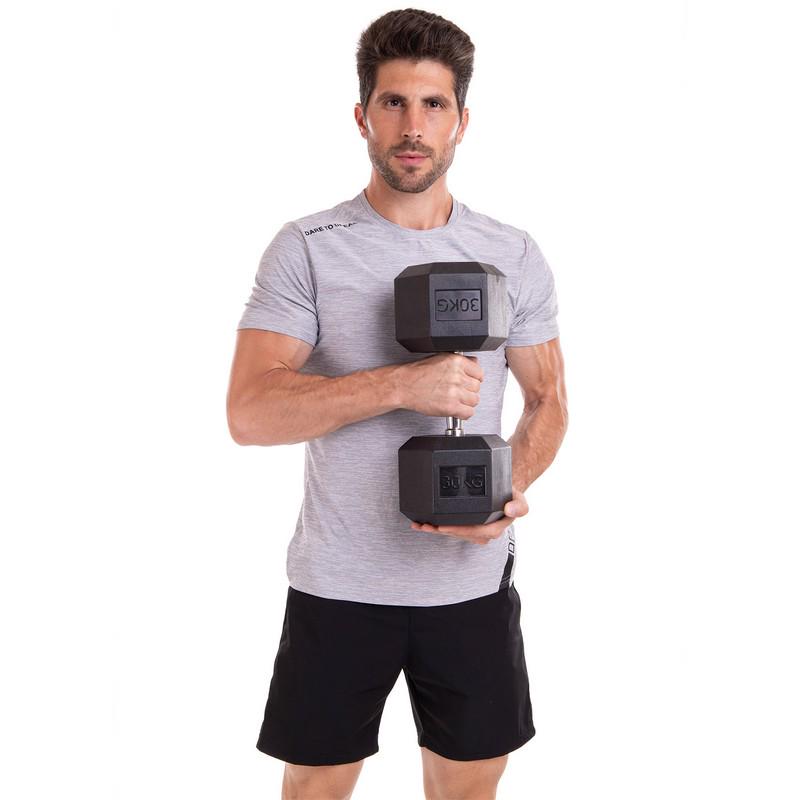 Гантель цільна LN-1205 шестигранна 30 кг Срібний (56508164) - фото 5 Гантель цільна LN-1205 шестигранна 30 кг Срібний (56508164) - фото 5