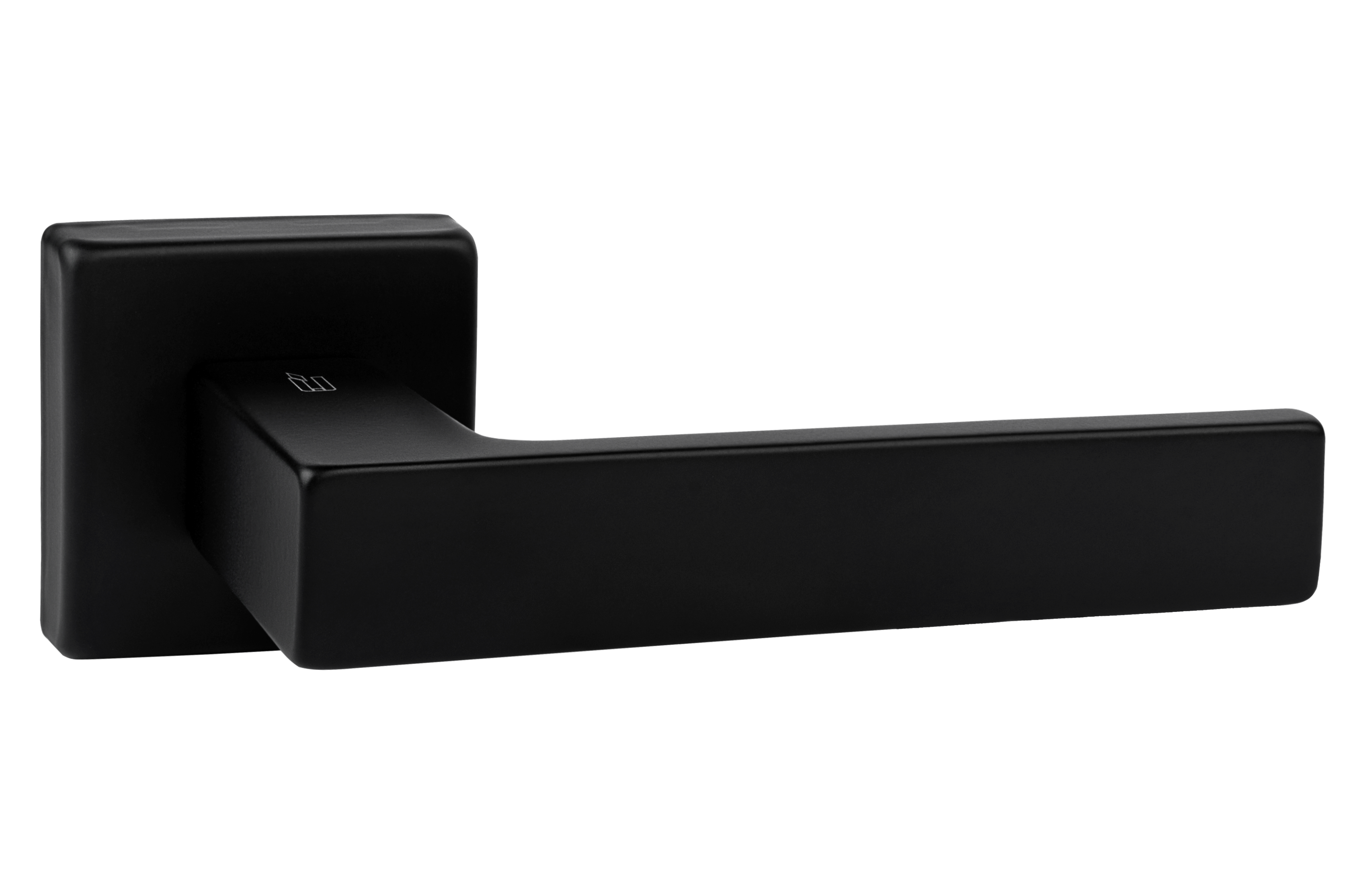 Ручка дверная Almar Nathan на квадратной розетке Черный матовый (C-MO-NAT-RS50-06)