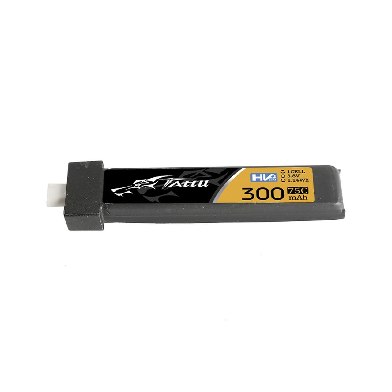 Батарея Tattu 1S 300 mAh 75C 3,8V BT2.0