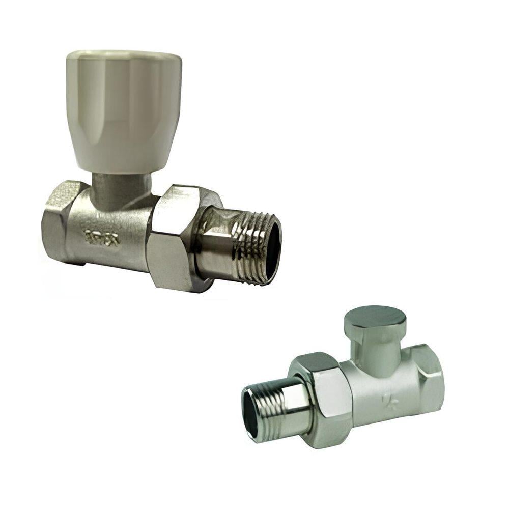 Набір кран радіаторний Arco SPAIN з накидною гайкою прямий 1/2" ВЗ під вентиль/під ключ (67322)