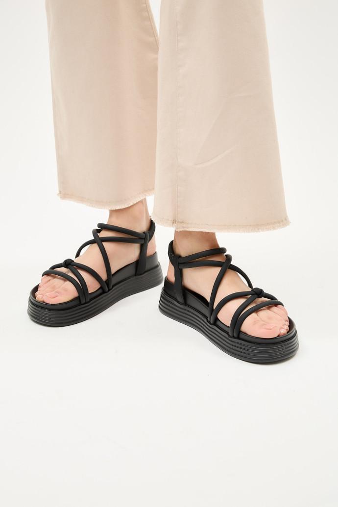 Босоніжки жіночі LONZA на платформі р. 39 Чорний (198751) - фото 2