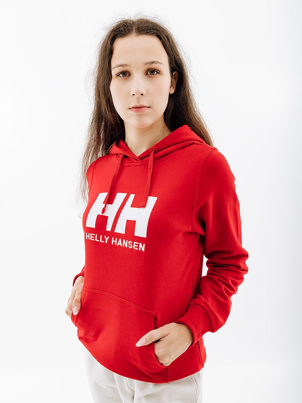 Худи женское Helly Hansen W HH LOGO HOODIE L Красный (7d33978-162 L)