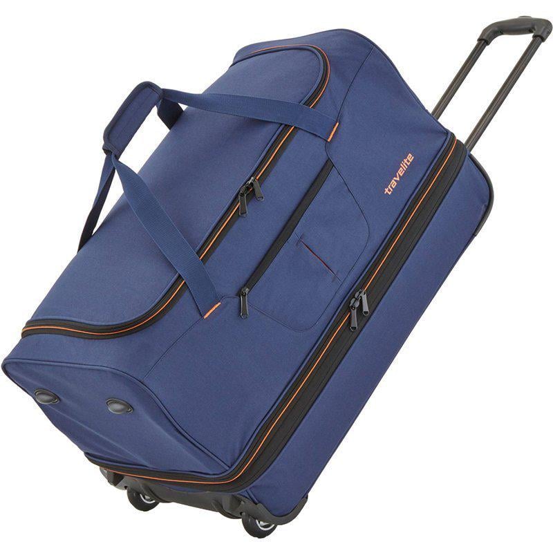 Сумка дорожня на 2-х колесах Travelite Basics L 98/119 л Blue (TL096276 - 20) - фото 1