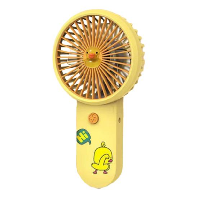 Вентилятор портативный аккумуляторный Fan Желтый (P23)