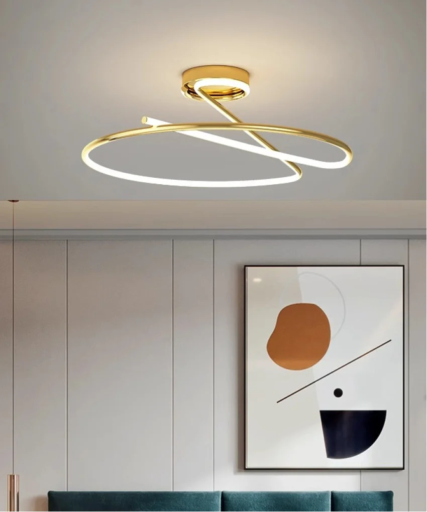 Стельовий світильник Golden Loop LED 34W Золотий (SDLC-00039)