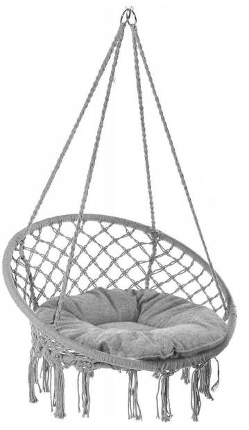 Подвесное кресло качеля + подушка Boho Style Heckermann (27484)