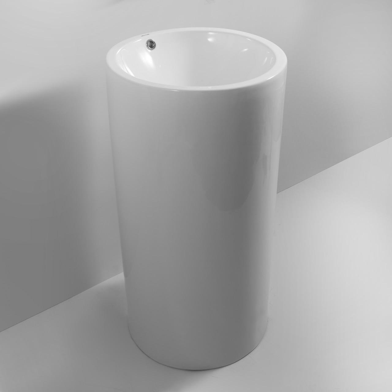 Раковина моноблок MIXXUS Premium ELLIPSE-1101 з переливом 460х460х855 мм (MP6573) - фото 2 Раковина моноблок MIXXUS Premium ELLIPSE-1101 з переливом 460х460х855 мм (MP6573) - фото 2