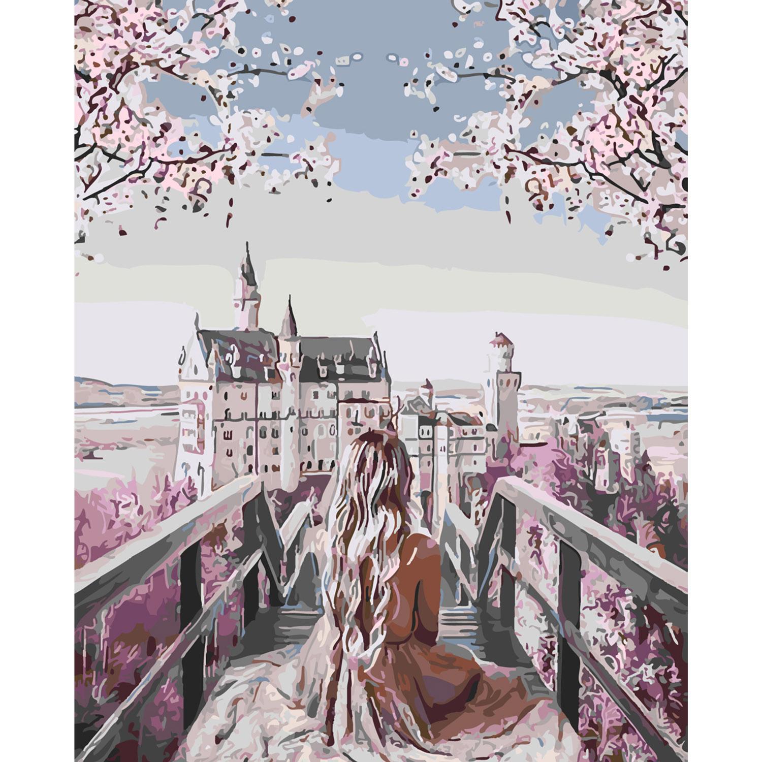 Картина по номерам Strateg Мечтающая девушка 40х50 см (SY6143)