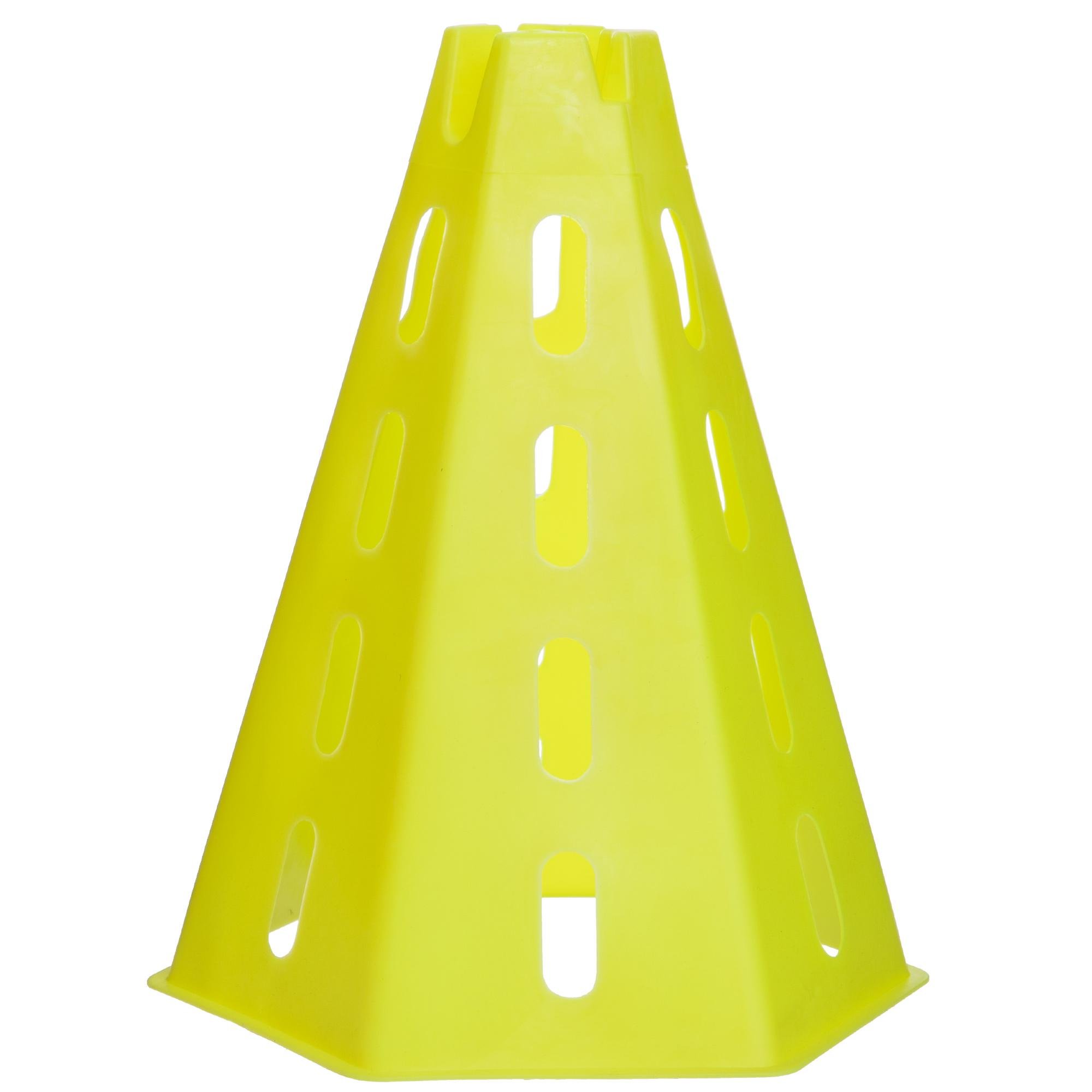 Конус-фишка для тренировок с отверстиями для штанги и держателем сверху Zelart SP-Sport C-2866 30 см Салатовый (DR007413)
