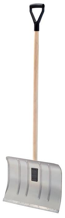 Лопата для снега Prosperplast Aluice 50P алюминиевая с деревянной рукоятью и ручкой 50x145 см (CNT00011756) - фото 2