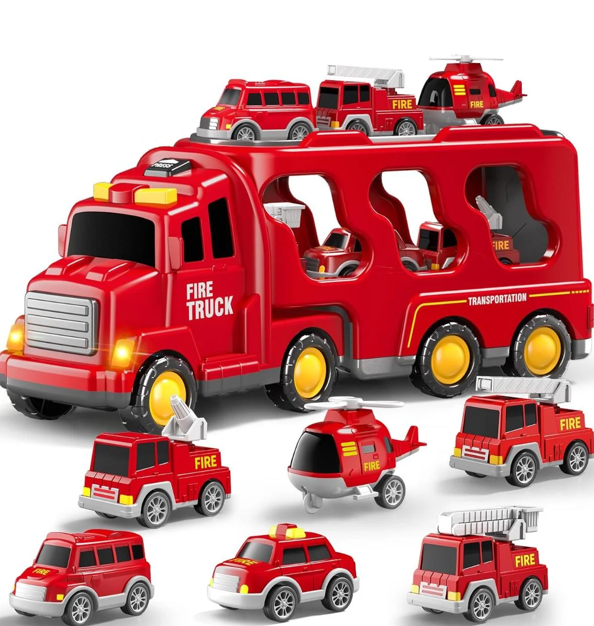 Набір ігровий музичних машинок Пожежна техніка Трак з 6 машинками (2755411984)