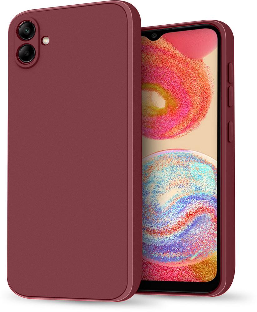 Силиконовый чехол HardCorner Samsung Galaxy A04 A045 (с микрофиброй) Wine (34794-42)