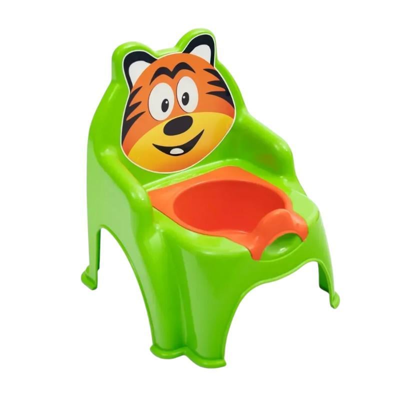 Горшок детский Ладошки тигренка Зеленый (OY15584)