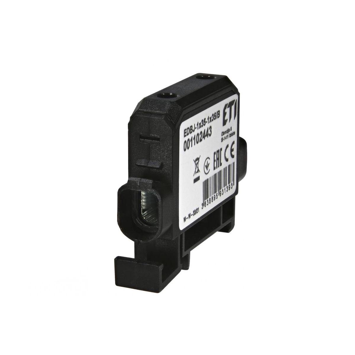 Клема вступна силова ETI EDBJ-1x35-1x35/B 2,5-35 мм2 125А 1-1 1000V Чорний (1102443)