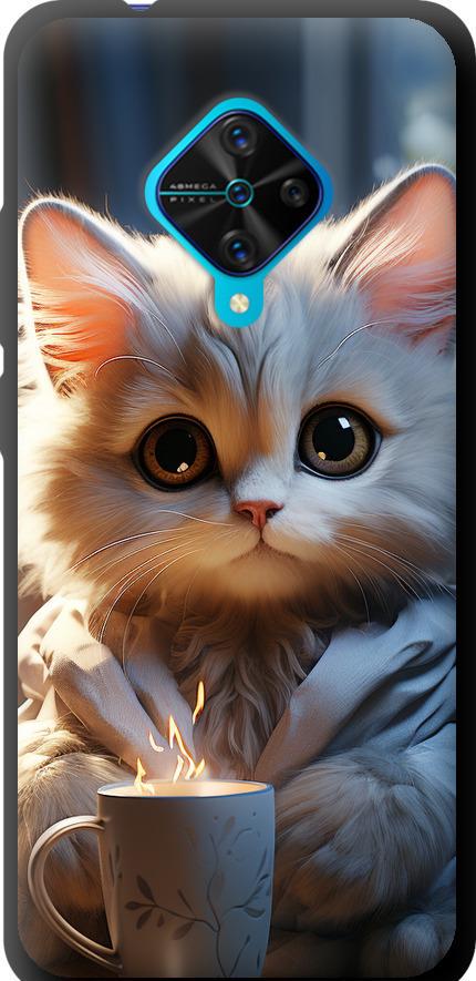 Чехол на Vivo V17 White cat (5646b-1819-42517)