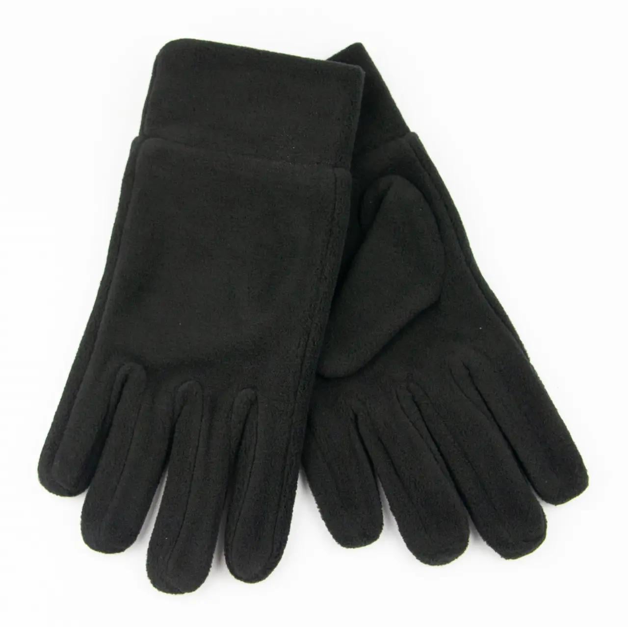 Перчатки мужские флисовые с сенсорным пальцем S Черный (23-4-2)