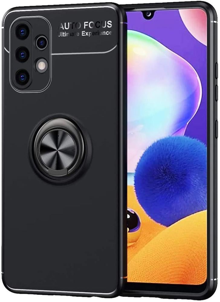 Чехол с кольцом Auto Focus для Samsung Galaxy A32 A325 Black (20987-2B)