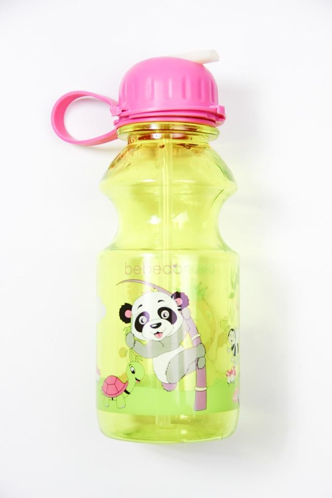 Бутылка-поилка детская с трубочкой Мадагаскар 380 мл (R90078)