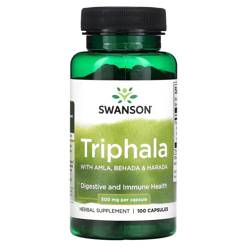 Swanson Triphala with Amla Behada Harada 500 мг 100 коп.