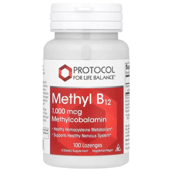 Витамин Б12 Protocol for Life Balance Methyl B12 1000 мкг 100 Lozenges (000023135)