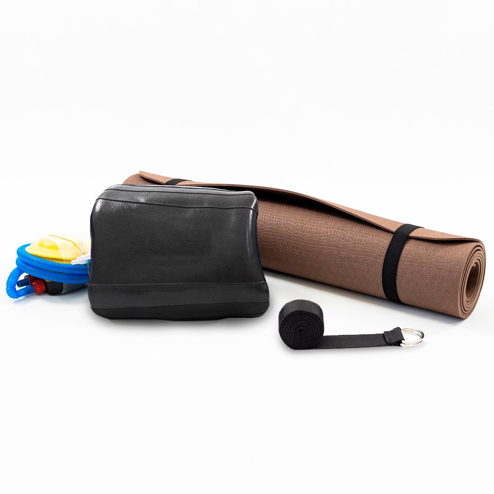 Килимок для йоги та фітнесу OSPORT Set 96 фітбол 75 см та ременем для розтяжки та йоги Коричнево-чорний (n-0126) - фото 2 Килимок для йоги та фітнесу OSPORT Set 96 фітбол 75 см та ременем для розтяжки та йоги Коричнево-чорний (n-0126) - фото 2