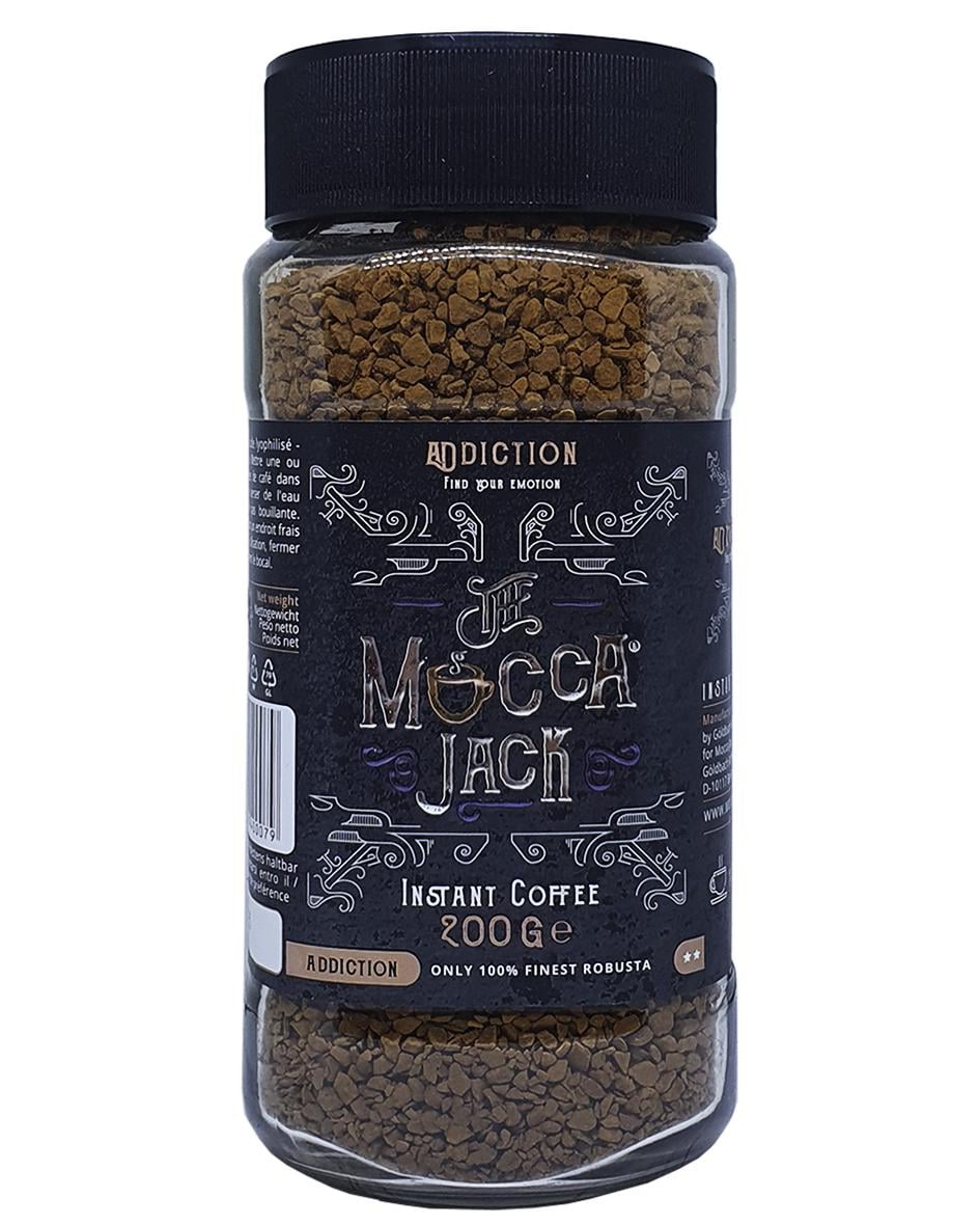 Кофе Mocca Jack Addiction растворимый 200 г в стеклянной банке (1702)