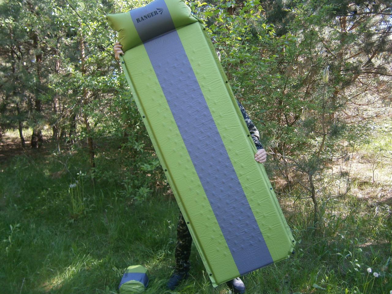 Самонадувний килимок коврик Ranger Tibet - RA 6632 195 х 60 х 3 см - фото 3 Самонадувний килимок коврик Ranger Tibet - RA 6632 195 х 60 х 3 см - фото 3