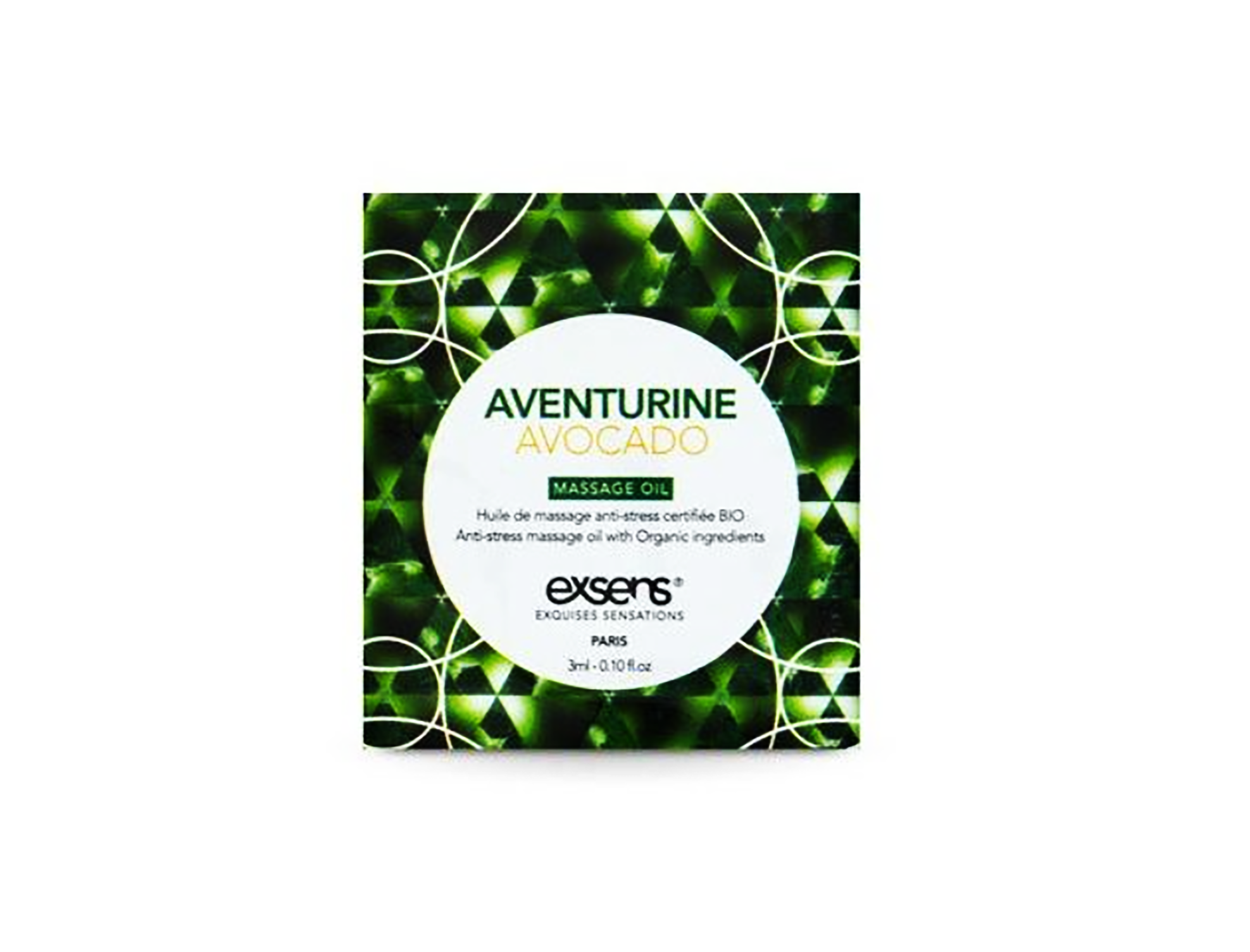 Пробник массажного масла EXSENS Anti-Stress Aventurine Avocado 3 мл (SO2387)