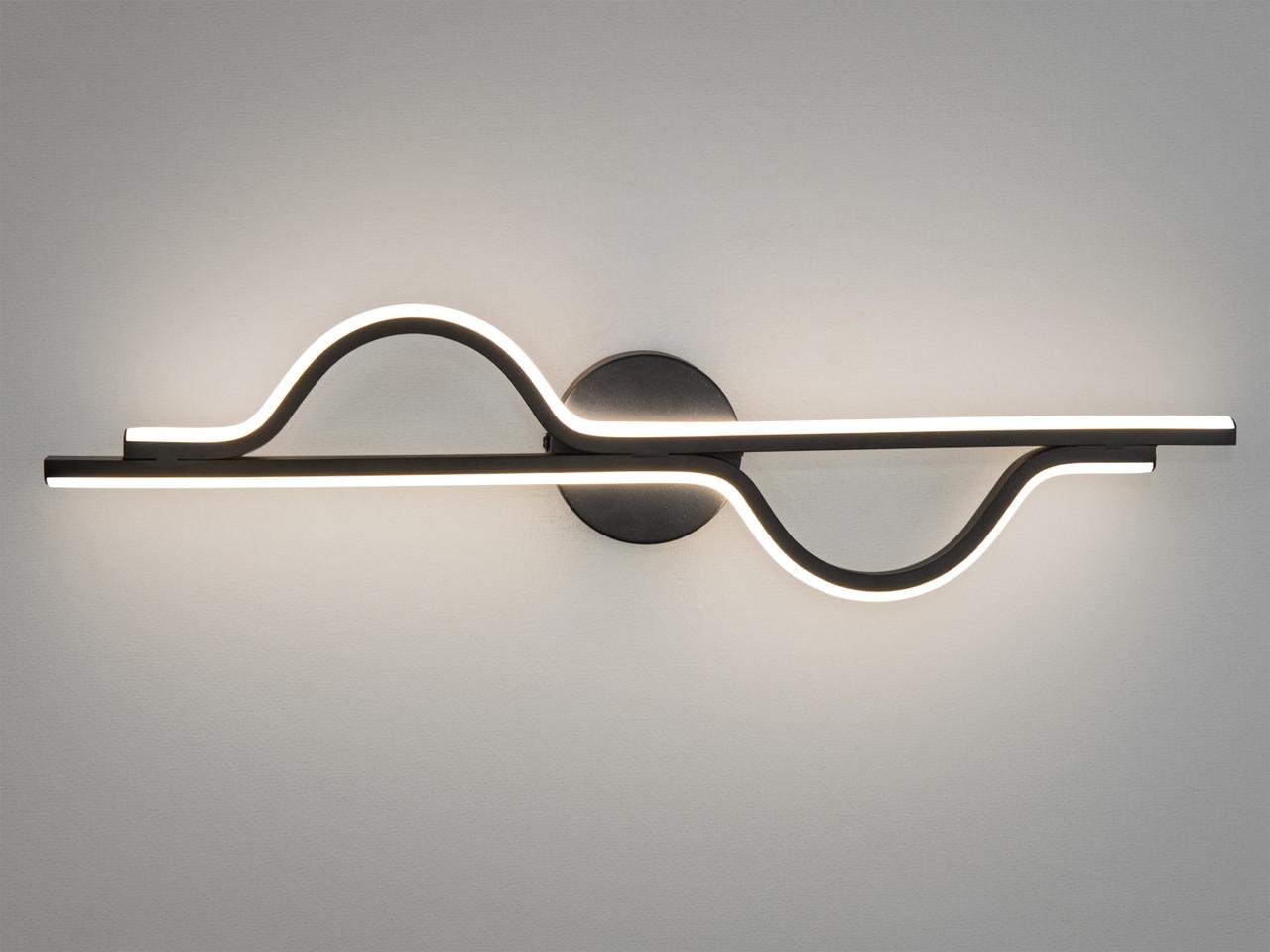 Світильник світлодіодний настінний 30W Чорний (9101-600BK-LS) - фото 4 Світильник світлодіодний настінний 30W Чорний (9101-600BK-LS) - фото 4