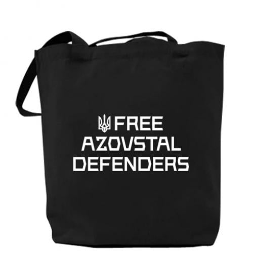 Шоппер Free Azovstal Defenders 37х41 см Черный (18042289-2-205279)