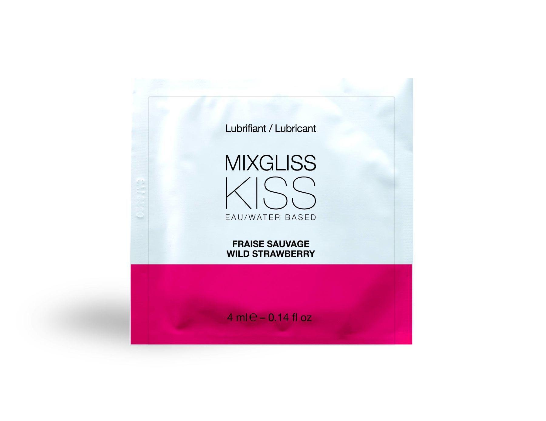 Пробник смазки MixGliss KISS Wild Strawberry 4 мл