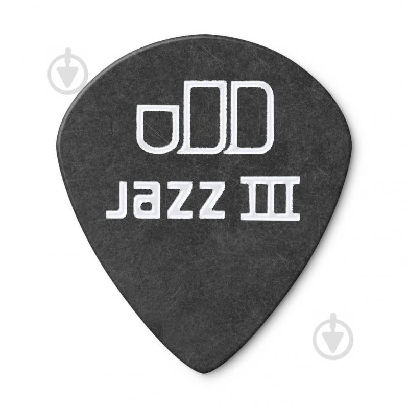 Медиатор Dunlop 4820 Tortex Pitch Black Jazz III Guitar Pick 0.88 mm (1 шт.) - фото 2