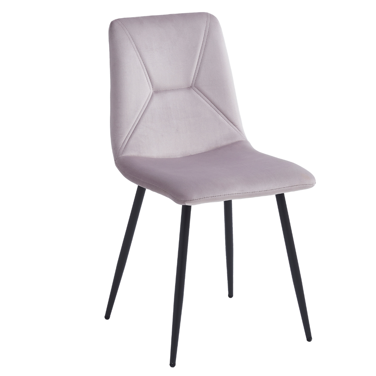 Стул кухонный Intarsio Mark велюр Черный/Светло-розовый - фото 1