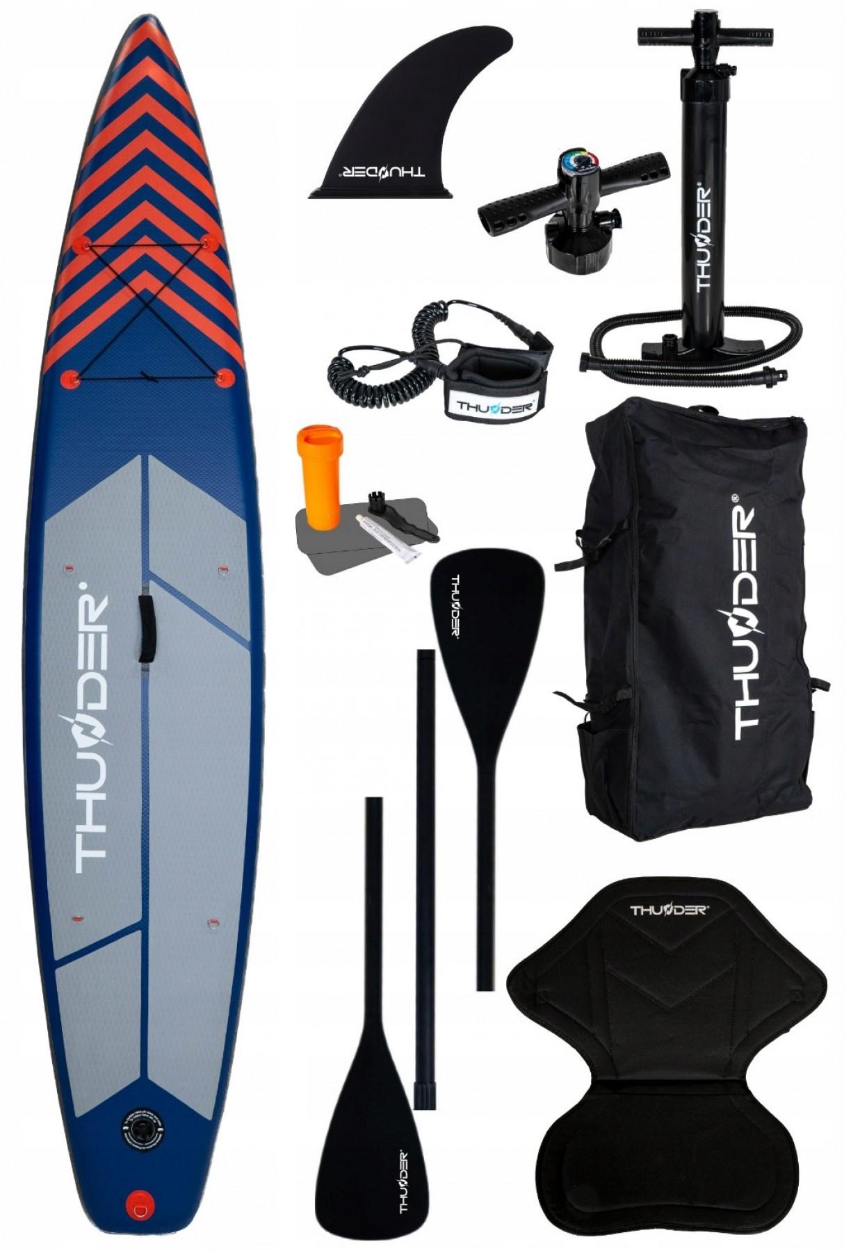 SUP-доска надувная Thunder Steel 365 см с веслом Red