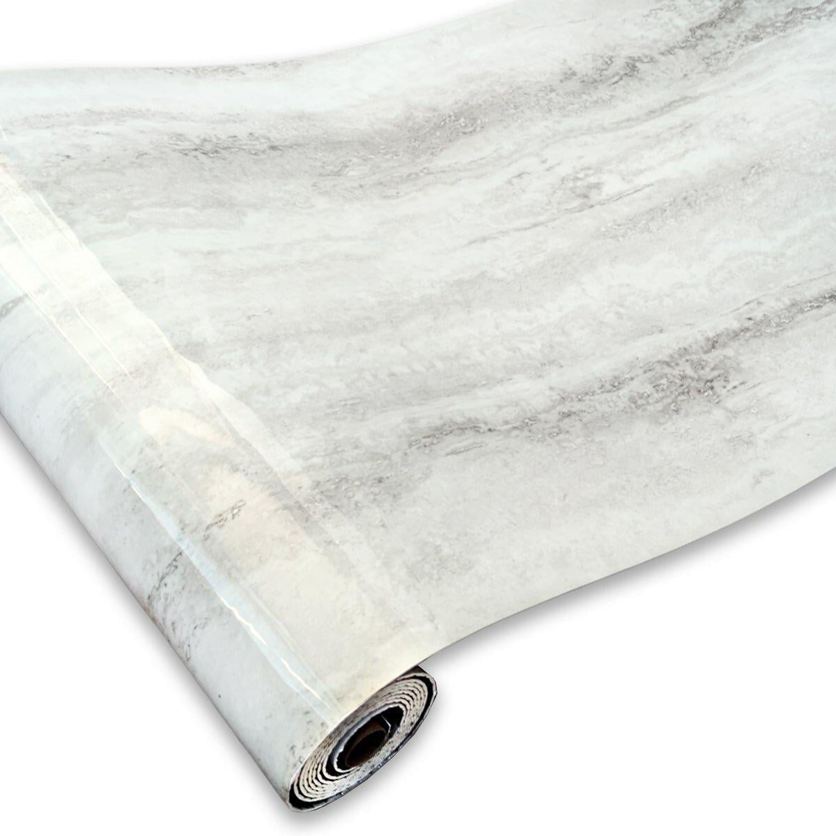 Плитка виниловая самоклеящаяся в рулоне мрамор 3000x600x2 мм Перламутровый (3DPanda-1283)