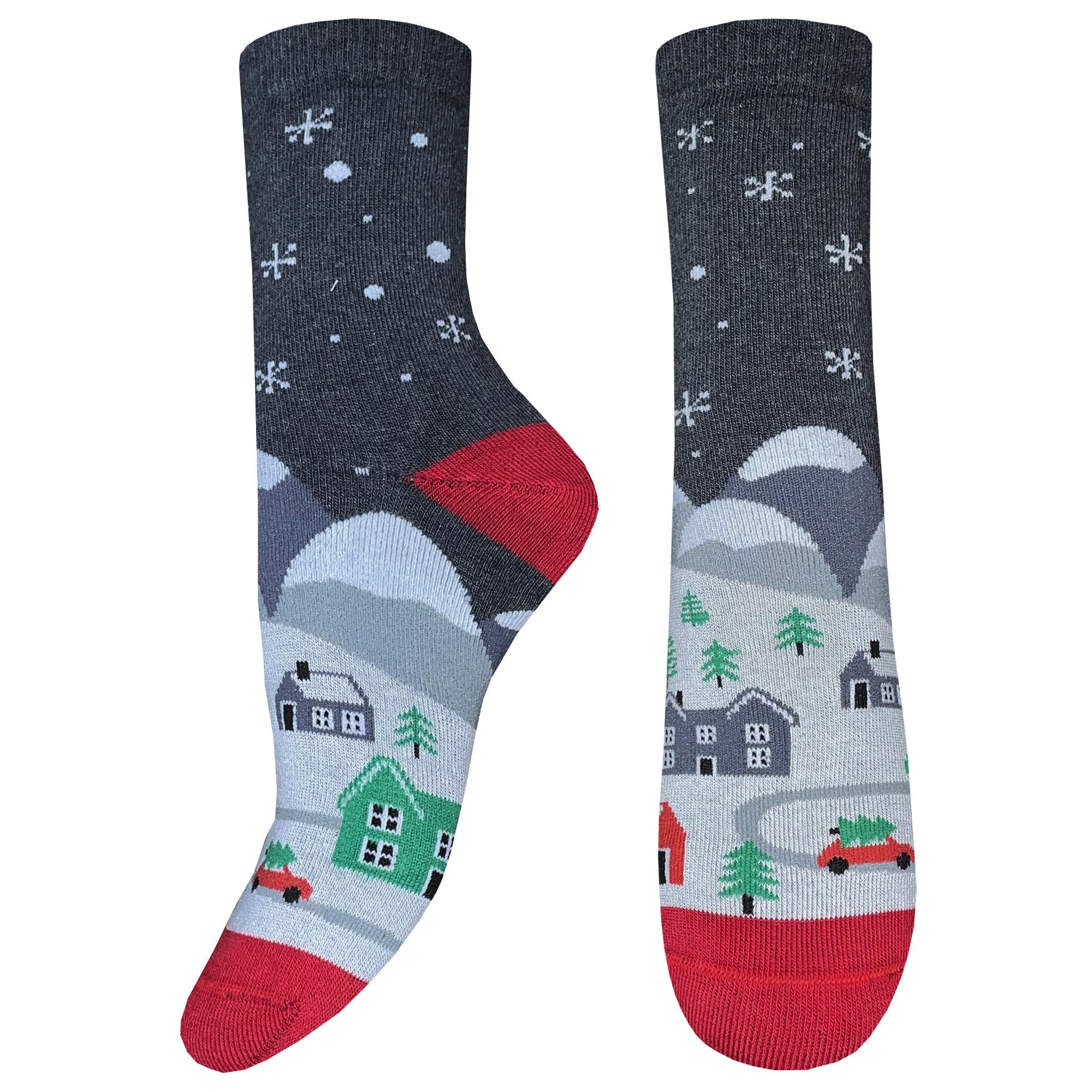 Носки женские махровые Легка Хода 5615 классические р. 23 Темно-серый меланж (28868516)