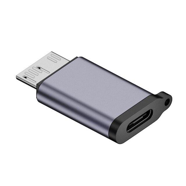 Перехідник-адаптер SUNROZ micro-USB 3.1 Type B Male-USB-Type-C Female (A48630) Перехідник-адаптер SUNROZ micro-USB 3.1 Type B Male-USB-Type-C Female (A48630)