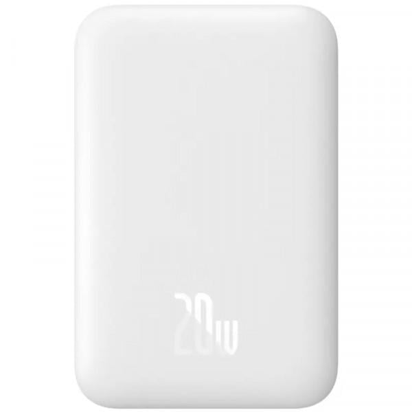 Повербанк Baseus Magnetic Wireless Mini 6000 mAh 20W Type-C PD/QC 3.0 White (P10059002223-00)